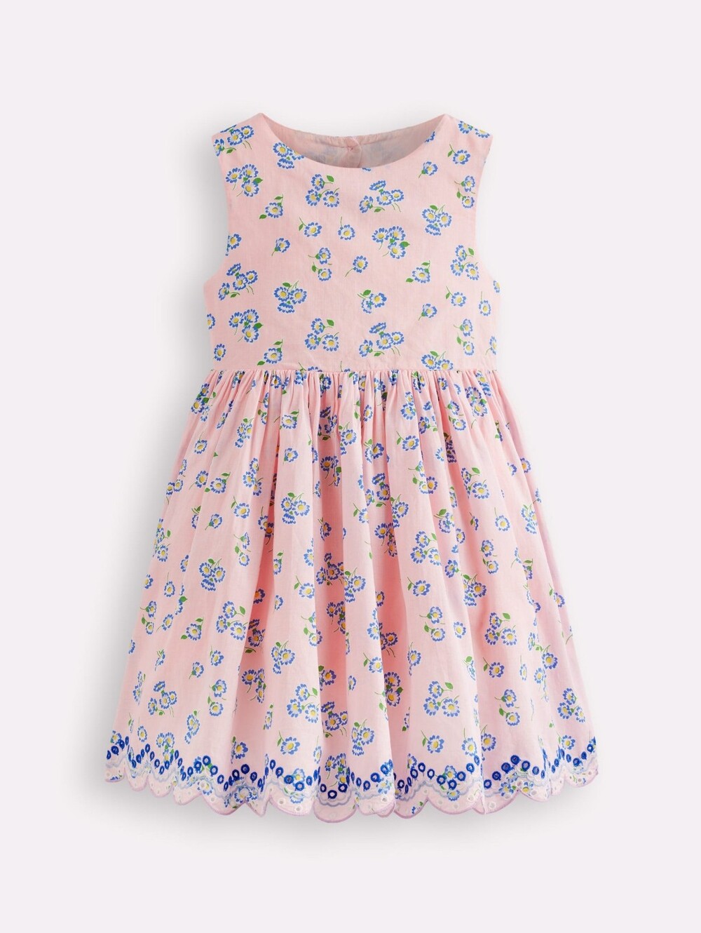 Boden, Broderie Back Detail Dress, Size 4-5